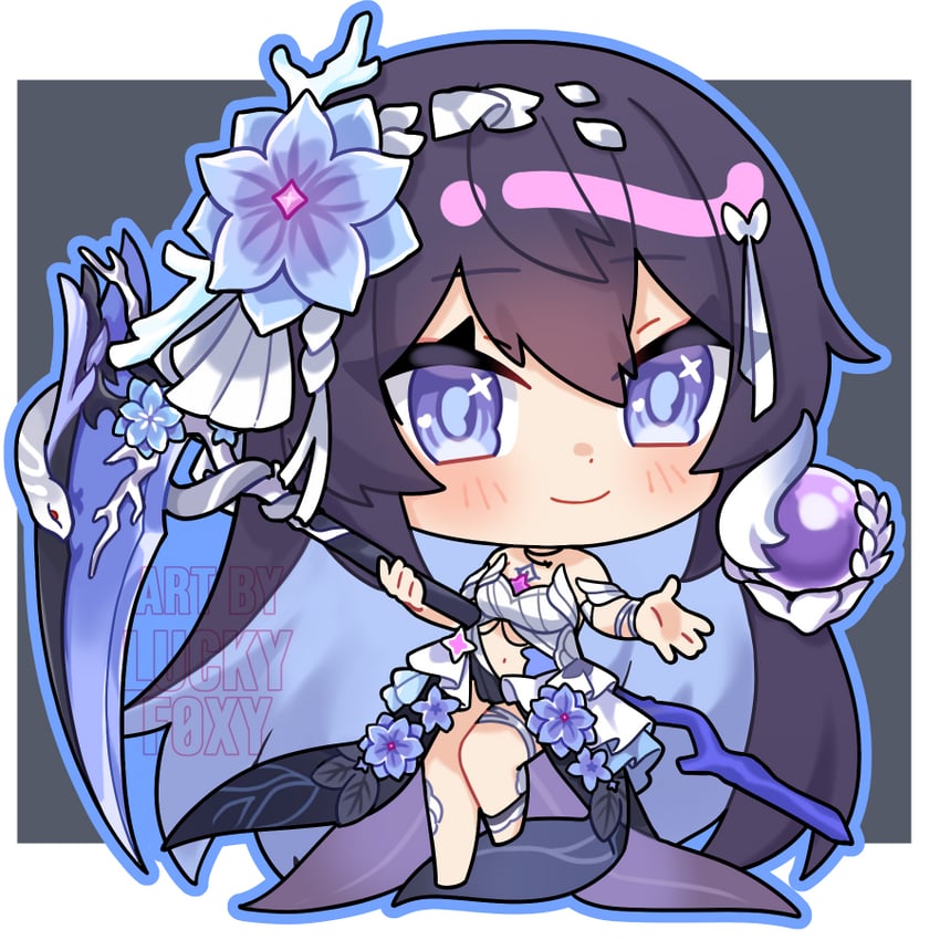 seele vollerei (honkai and 1 more) drawn by luckyf0xy