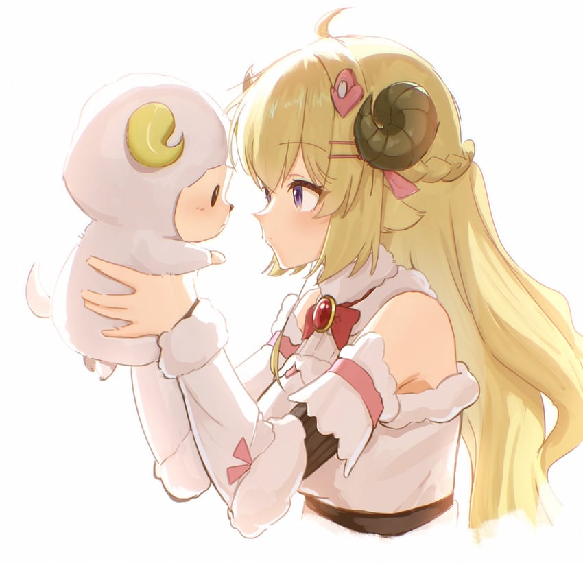 tsunomaki watame and watamate (hololive) drawn by mocchan_(mo_chan0225)