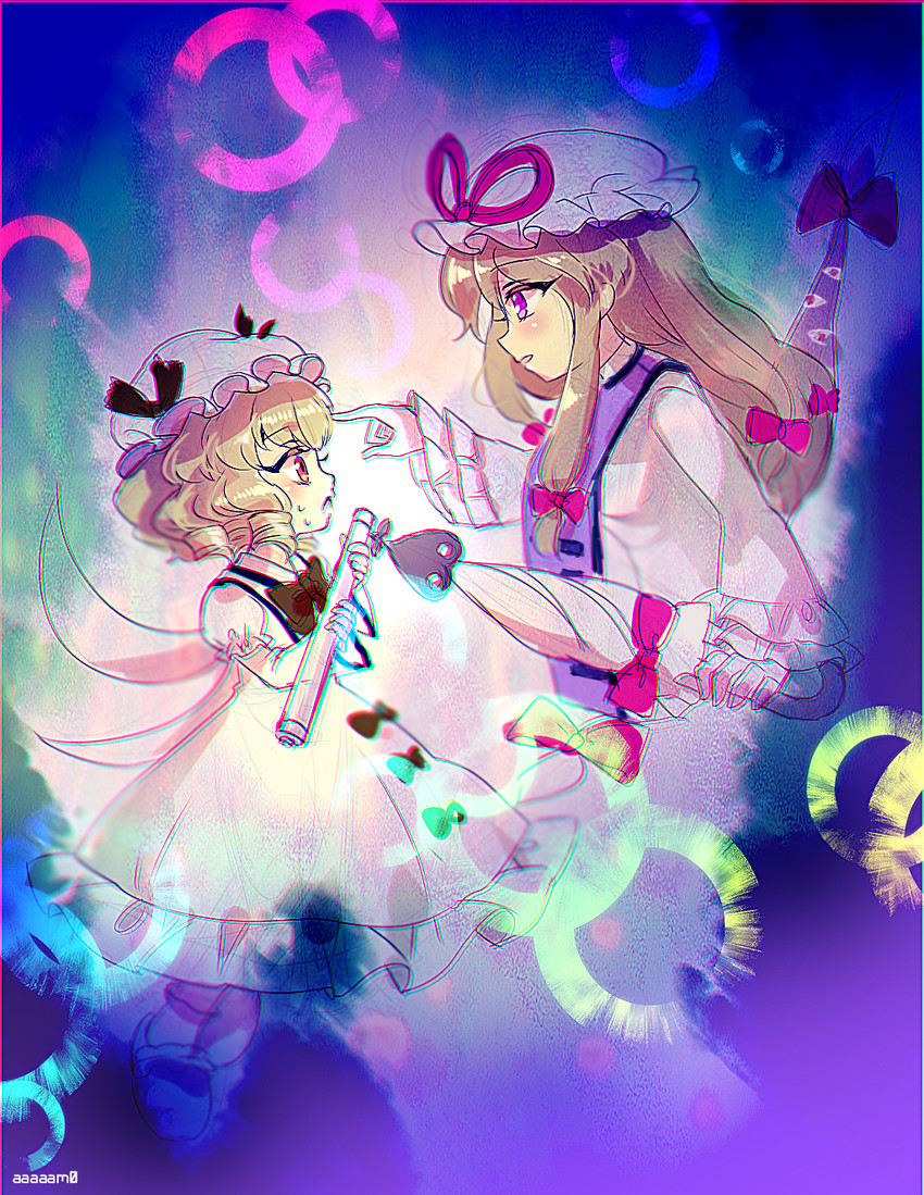 yakumo yukari and luna child (touhou and 2 more) drawn by amo_(shibu3)