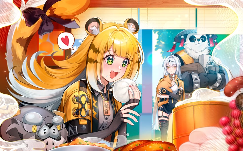 yixuan, ju fufu, pan yinhu, and hu wei (zenless zone zero) drawn by blue_sodaart