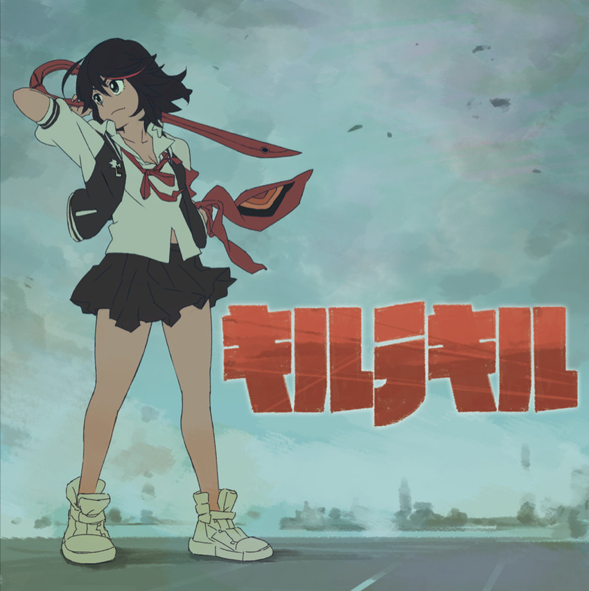 matoi ryuuko and senketsu (kill la kill) drawn by yamamoto_yuu