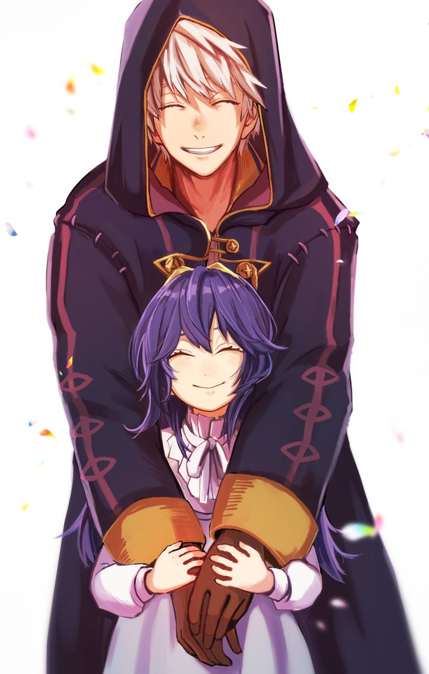 lucina and male robin (fire emblem and 1 more) drawn by hoshigaki_(hsa16g)