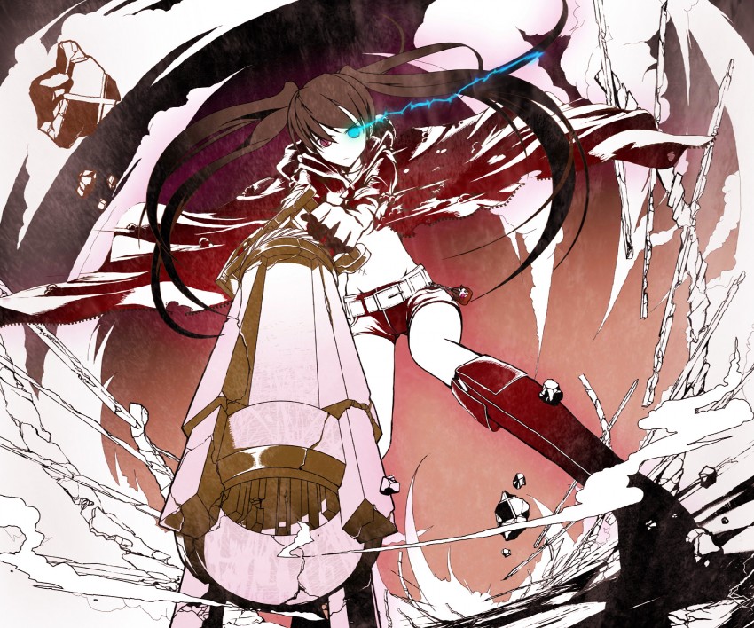 black rock shooter (black rock shooter) drawn by machimura_komori