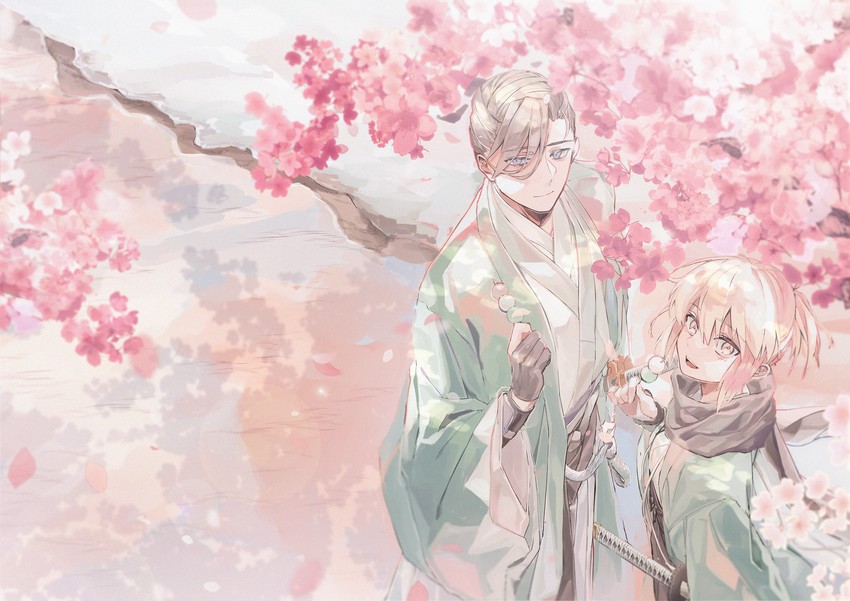 okita souji and yamanami keisuke (fate and 1 more) drawn by fuyuhi_tsukika