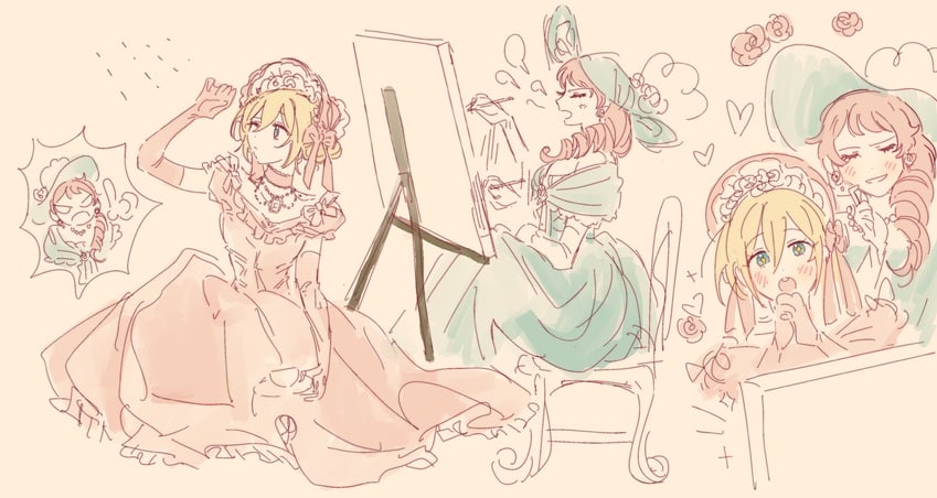 itsuki shu and tenshouin eichi (ensemble stars!) drawn by areeeee_k