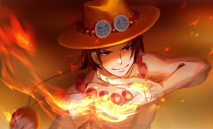 portgas d. ace (one piece) drawn by dywx_poison