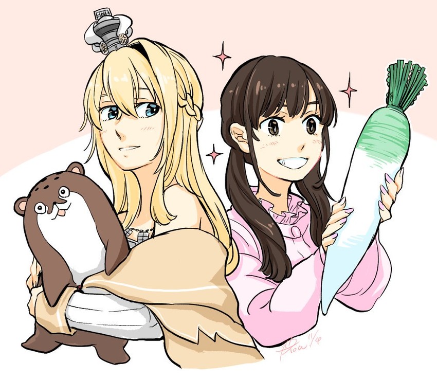 warspite, bokukawauso, and uchida shuu (kantai collection and 1 more) drawn by yamada_rei_(rou)