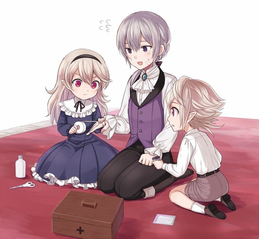 female corrin, male corrin, and jakob (fire emblem and 1 more) drawn by shinkanoshin