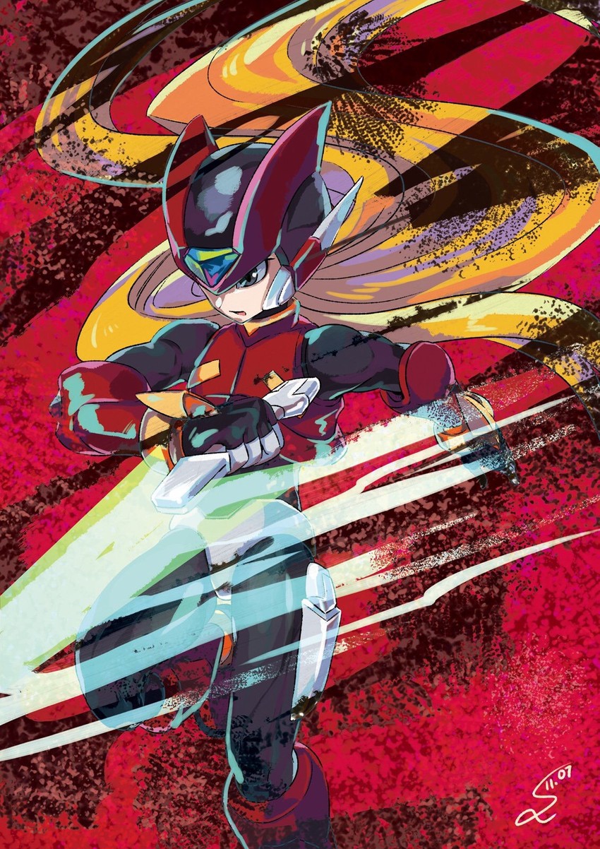 zero and zero(z) (mega man and 1 more) drawn by sumomo