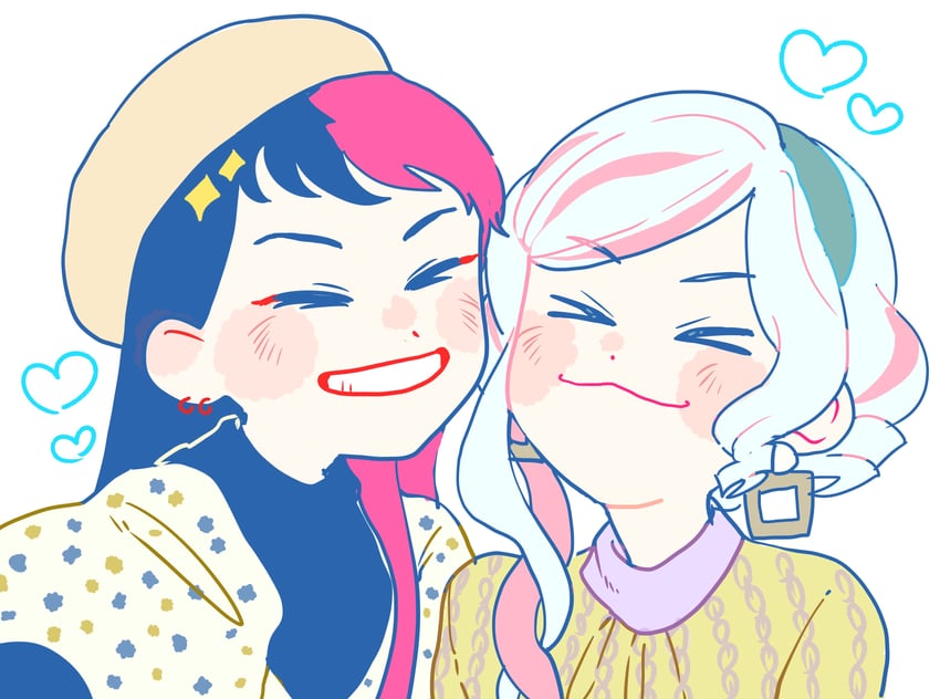 beat and shiori (aikatsu! and 1 more) drawn by fujiwara_fumiaki
