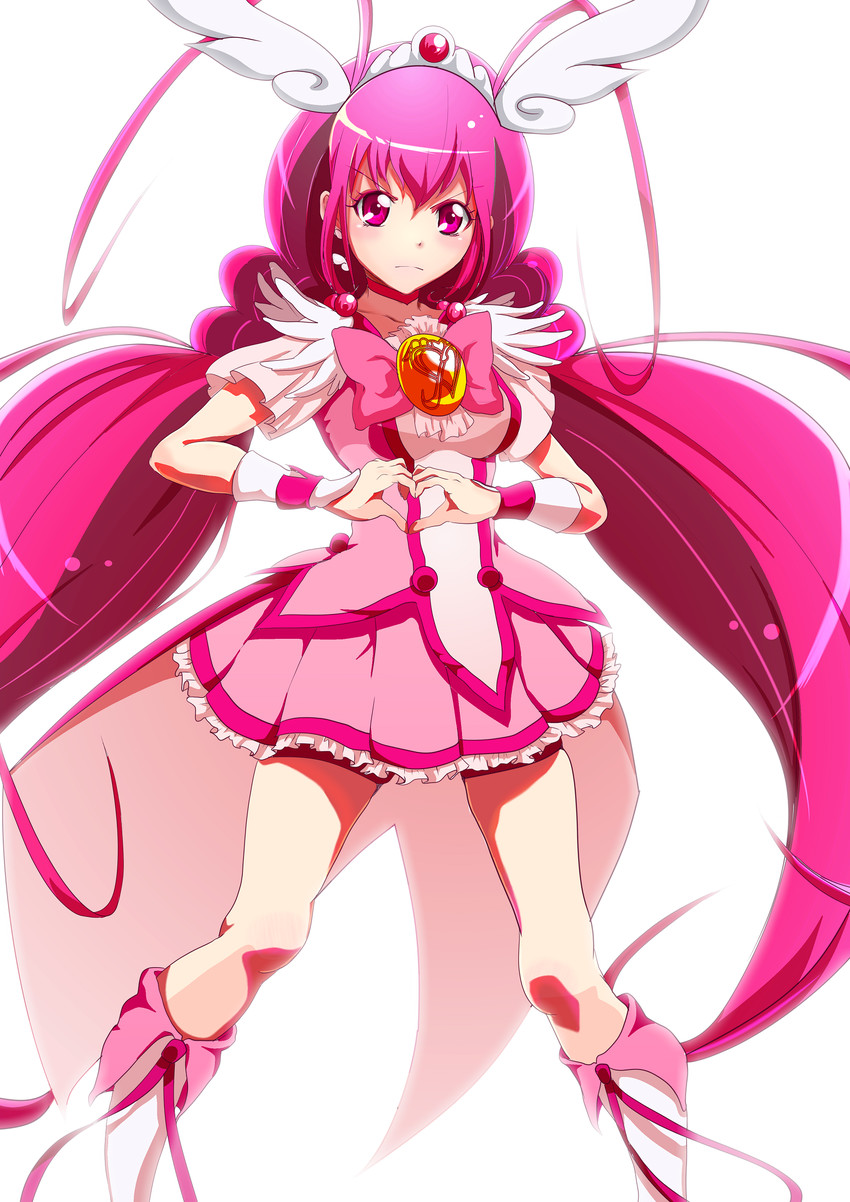 hoshizora miyuki and cure happy (precure and 1 more) drawn by zielgigas