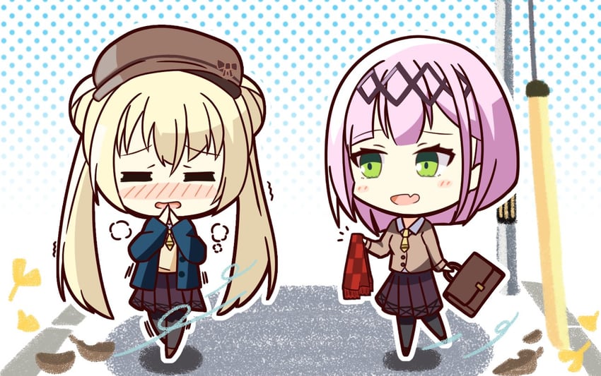tanikaze amane and shirayuki noa (tenshi souzou re-boot!) drawn by tamayuki7519