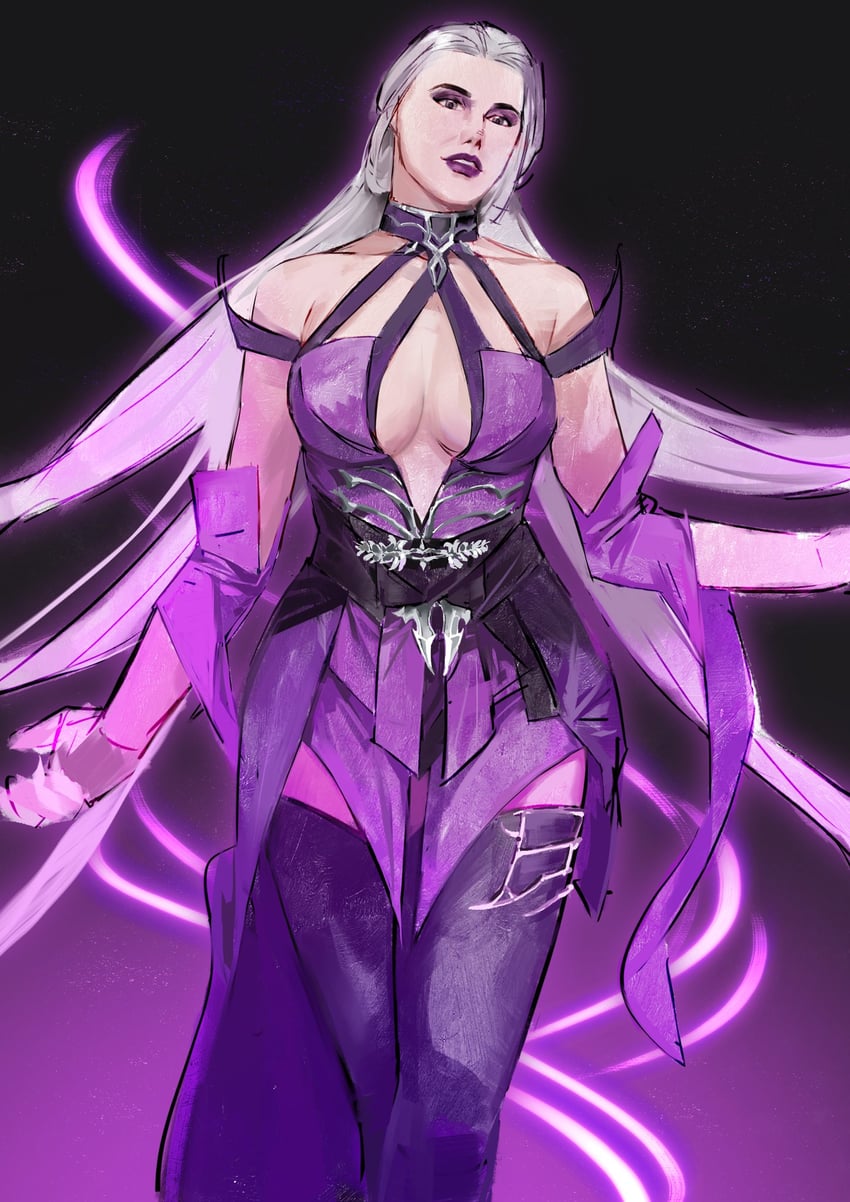 sindel (mortal kombat and 1 more) drawn by chippin7