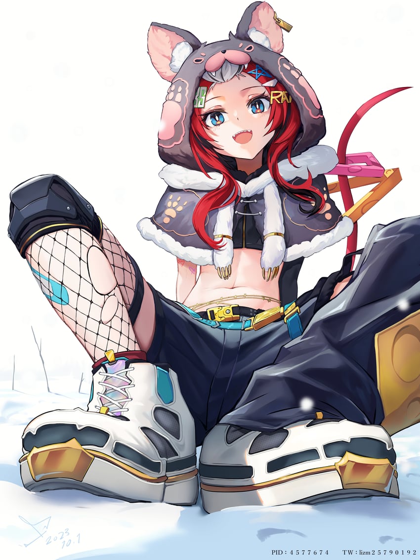 hakos baelz (hololive and 1 more) drawn by qiaogun_damodao