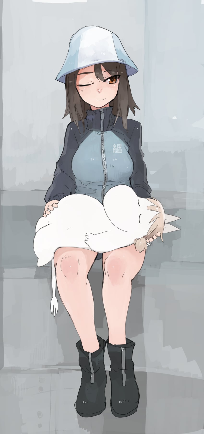 mika, aki, and moomintroll (girls und panzer and 1 more) drawn by raichiyo
