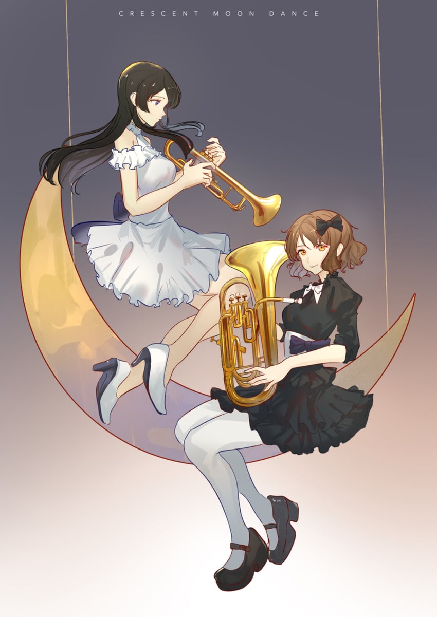 oumae kumiko and kousaka reina (hibike! euphonium) drawn by naoel_(naoel_art)