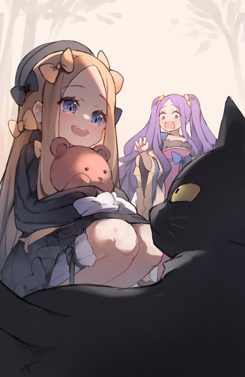 abigail williams and wu zetian (fate and 1 more) drawn by miya_(miyaruta)