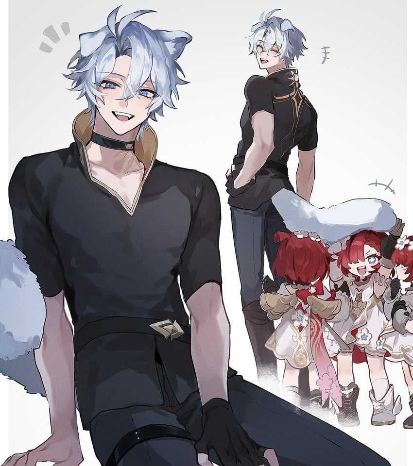 phainon, tribbie, trianne, and trinnon (honkai and 1 more) drawn by er_ra63