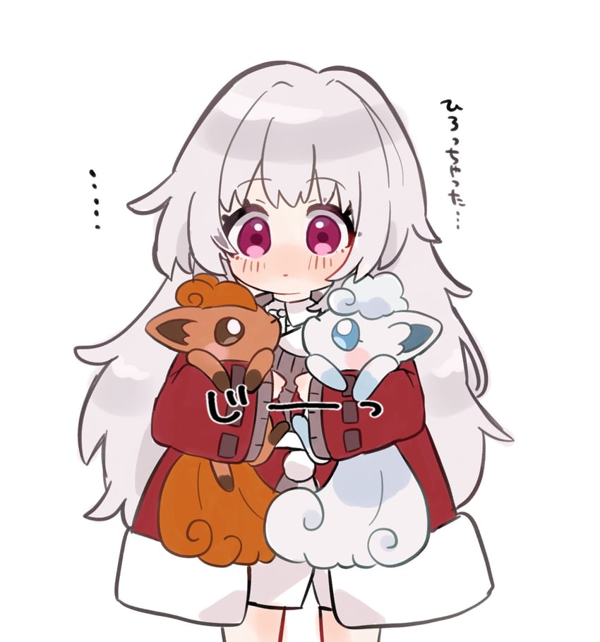 alolan vulpix, vulpix, and clara (pokemon and 2 more) drawn by nanakusa_yomogi