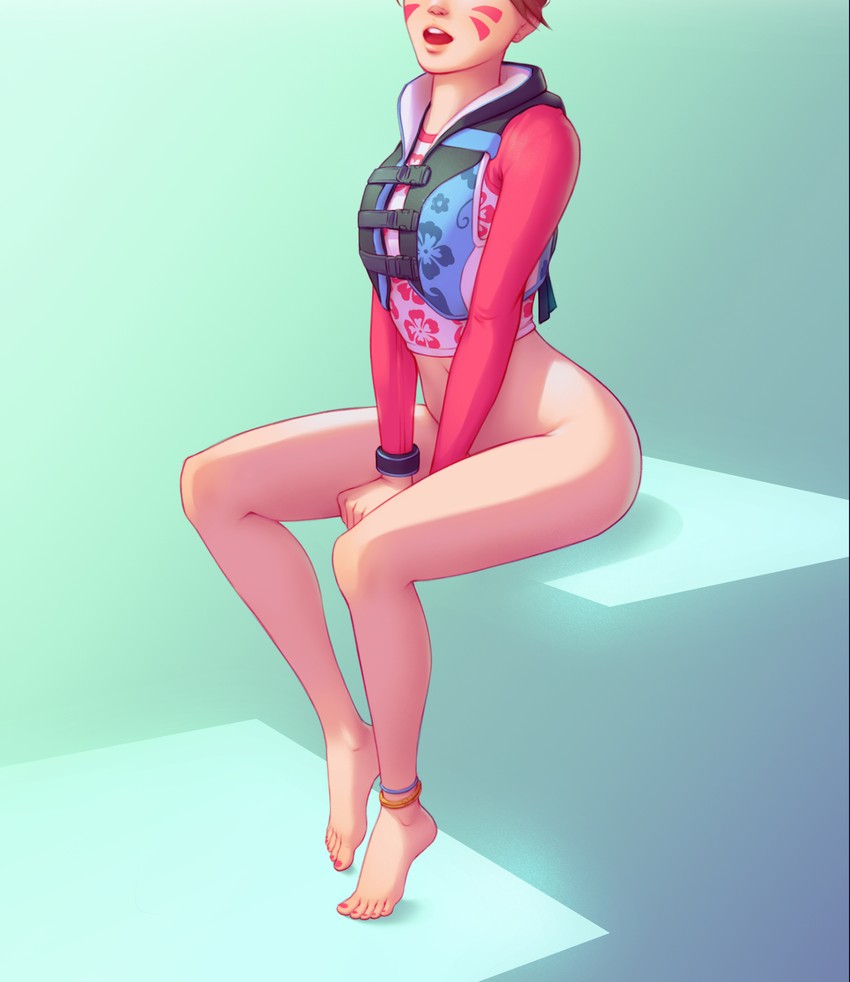 d.va and waveracer d.va (overwatch and 1 more) drawn by temproar