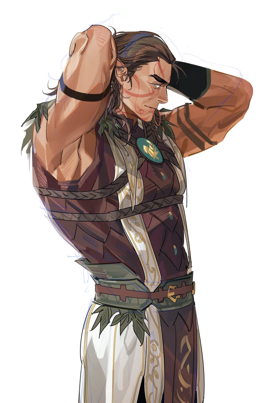 halsin (dungeons & dragons and 2 more) drawn by greensalad350