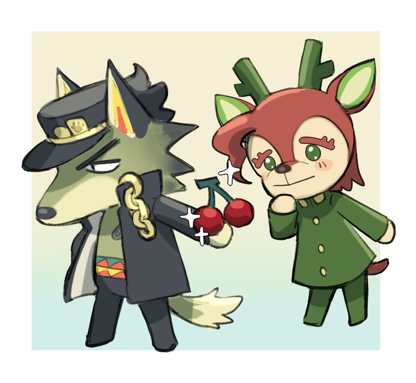 kujo jotaro and kakyoin noriaki (jojo no kimyou na bouken and 2 more) drawn by nori_(tiffanytsaiyyy)