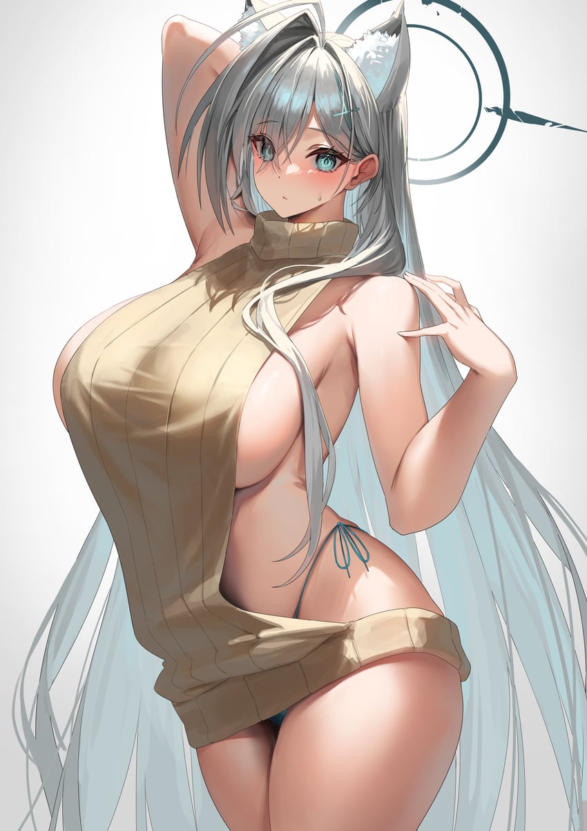 shiroko and shiroko terror (blue archive) drawn by yamanokami_eaka