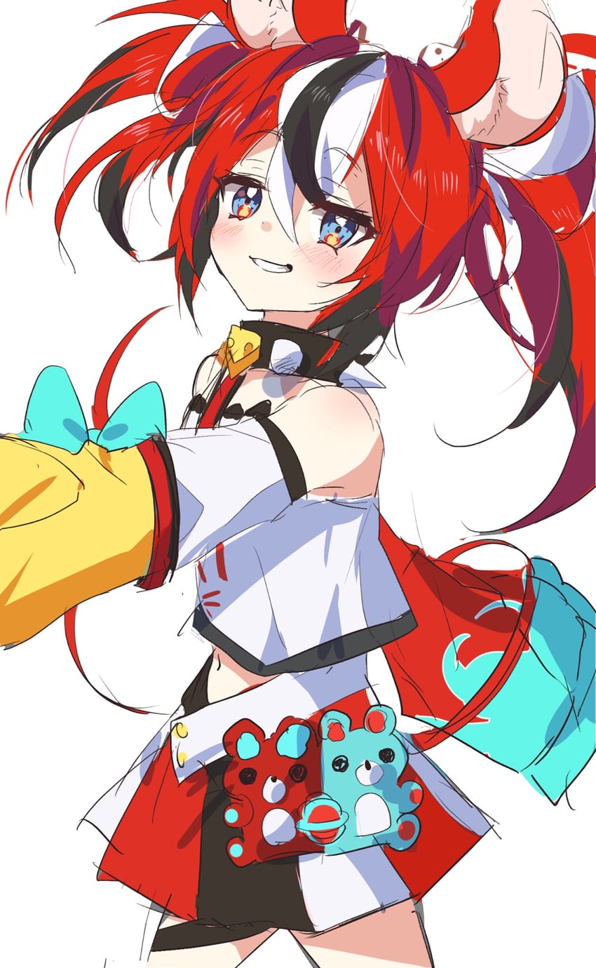 hakos baelz (hololive and 1 more) drawn by kimuouoo