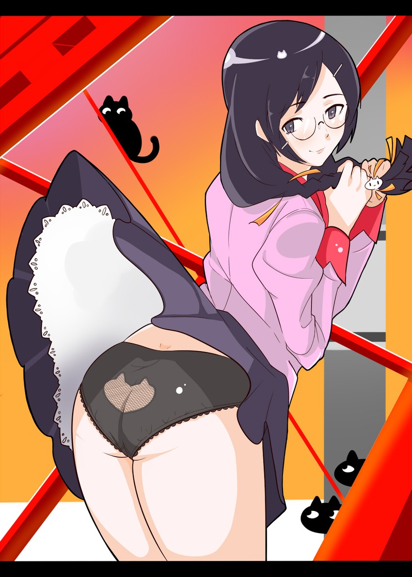 hanekawa tsubasa (monogatari and 1 more) drawn by hakumainihanori
