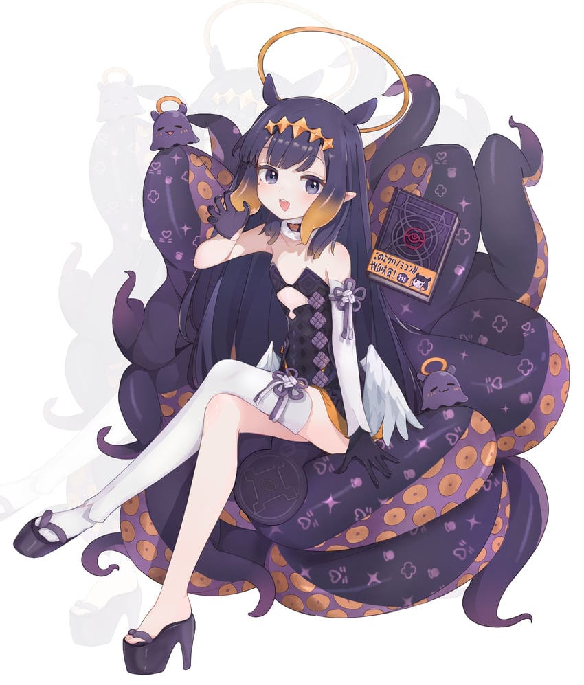 ninomae ina'nis, takodachi, and ao-chan (hololive and 1 more) drawn by nahae