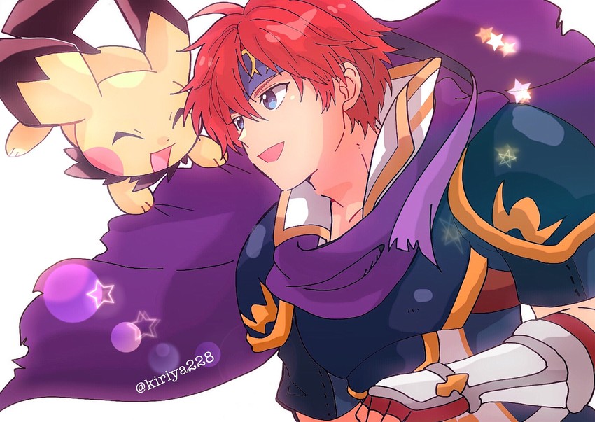 pichu and roy (pokemon and 3 more) drawn by kiriya_(552260)