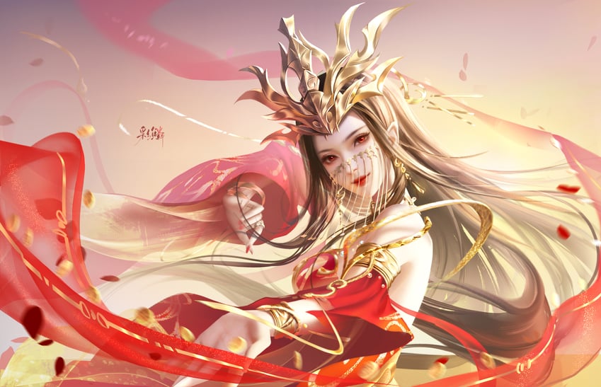 cai lin (doupo cangqiong) drawn by zhengjing_ren_xiao_lala