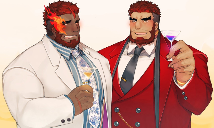 hephaestus and talos (tokyo afterschool summoners) drawn by shiratori_yokikana