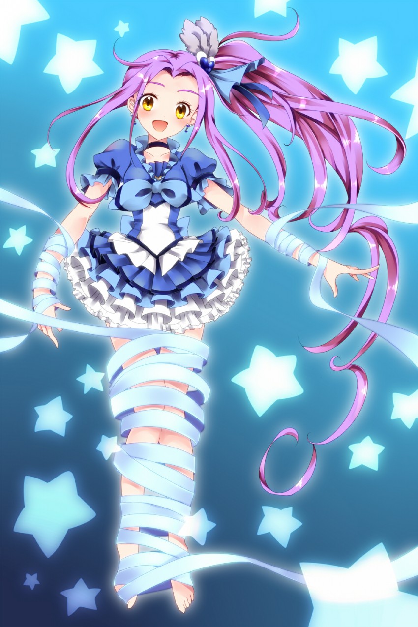 kurokawa eren, seiren, and cure beat (precure and 1 more) drawn by uzuki_aki