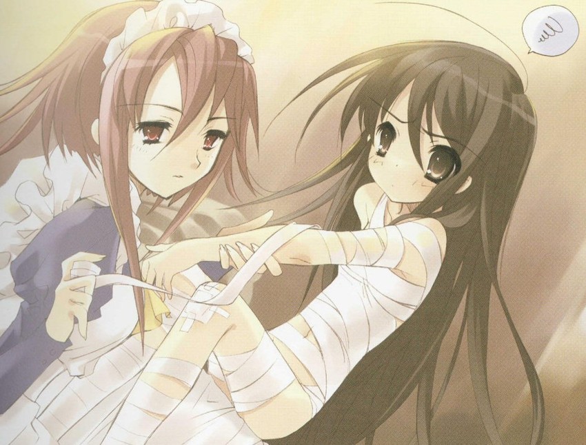 shana and wilhelmina carmel (shakugan no shana) drawn by ito_noizi