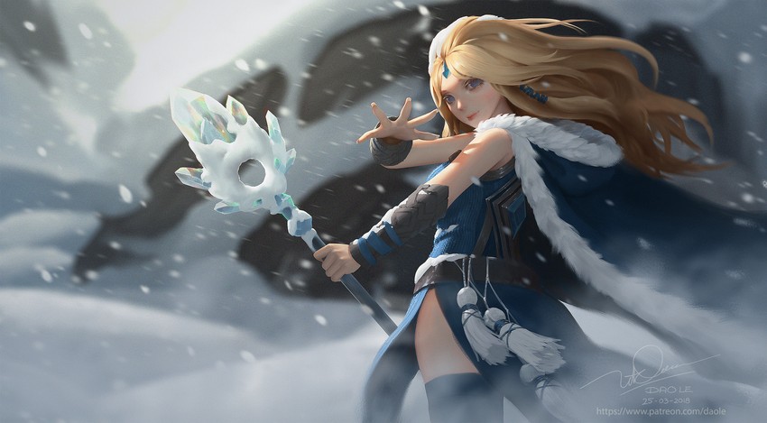 crystal maiden (dota and 1 more) drawn by dao_trong_le