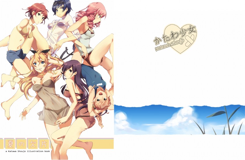 ikezawa hanako, satou lilly, tezuka rin, ibarazaki emi, hakamichi shizune, and 1 more (katawa shoujo) drawn by moekki and weee_(raemz)