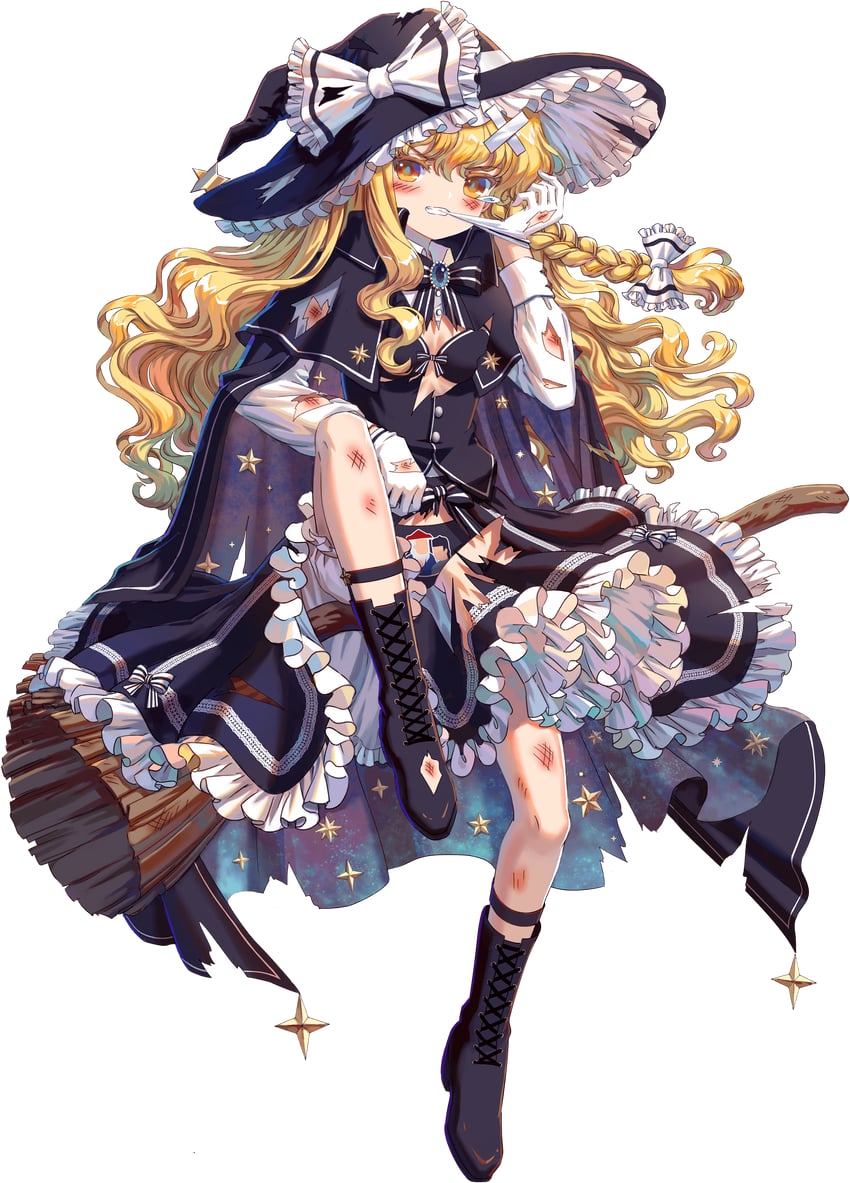 kirisame marisa (touhou and 2 more) drawn by kumio