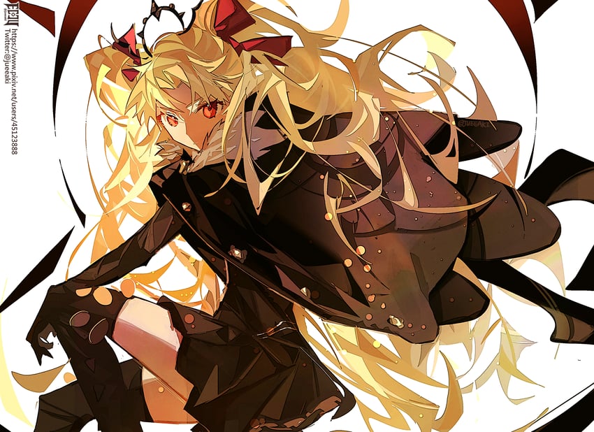 ereshkigal and ereshkigal alter (fate and 1 more) drawn by eeju