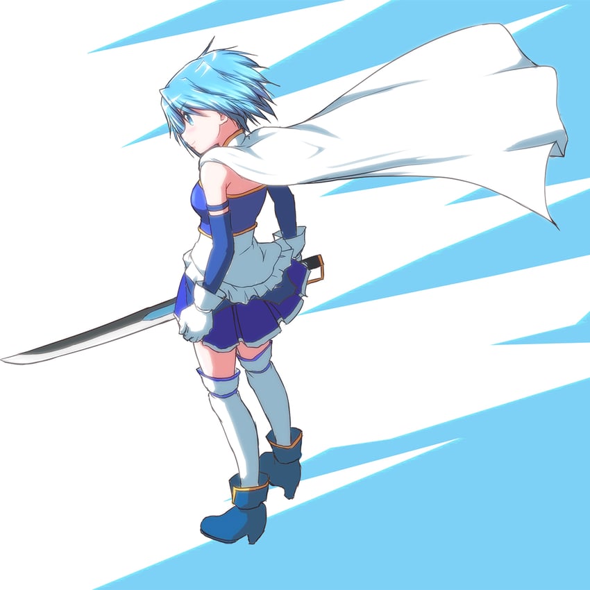 miki sayaka (mahou shoujo madoka magica) drawn by zashikiori