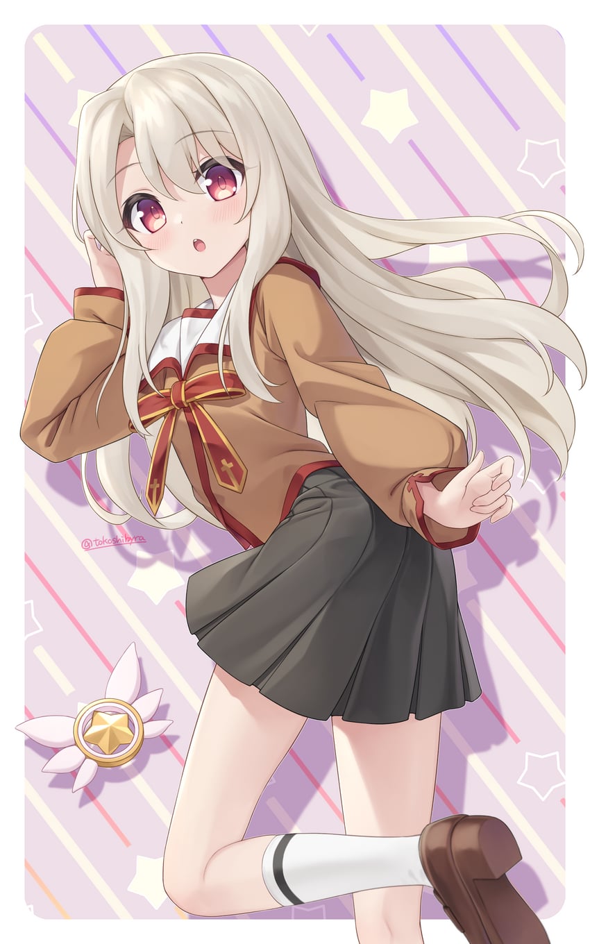 illyasviel von einzbern and magical ruby (fate and 1 more) drawn by tokoshibyra