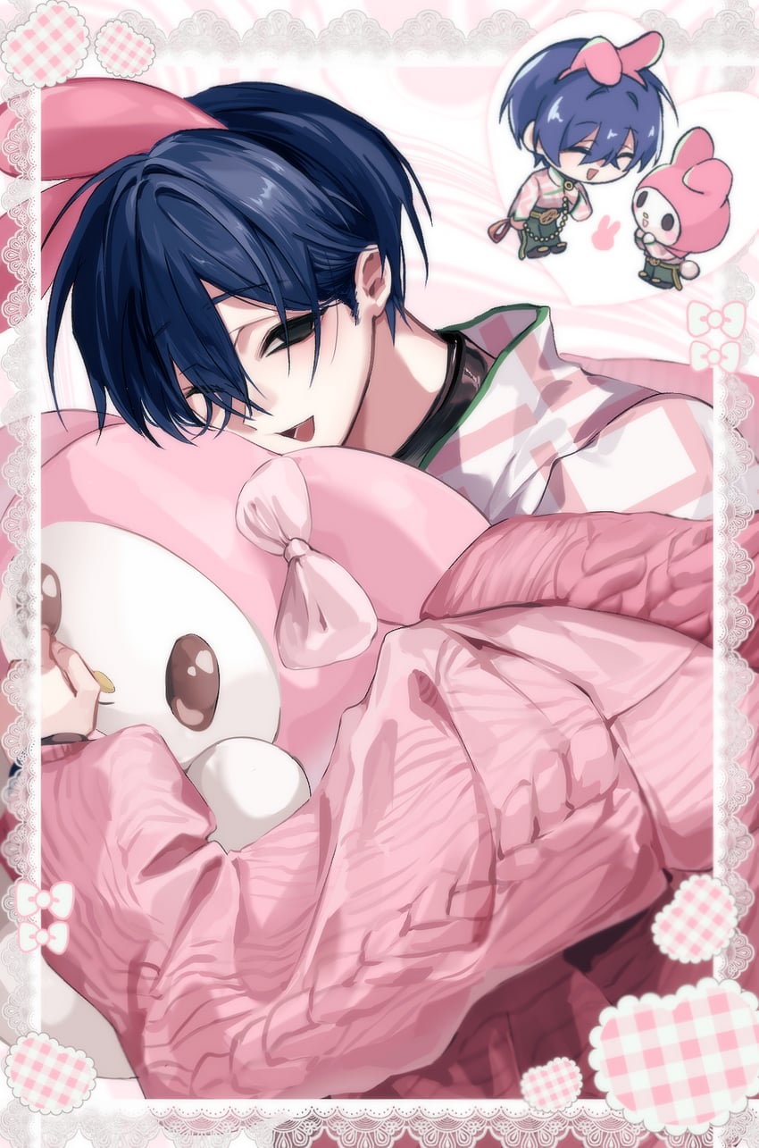 my melody and motohashi iori (sanrio and 2 more) drawn by na_nyananya28