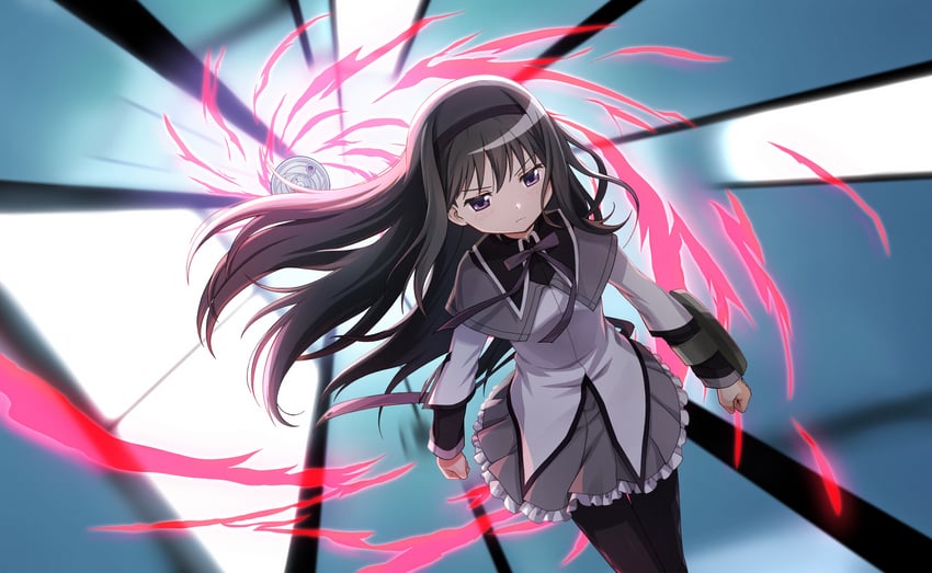 akemi homura (mahou shoujo madoka magica and 1 more)