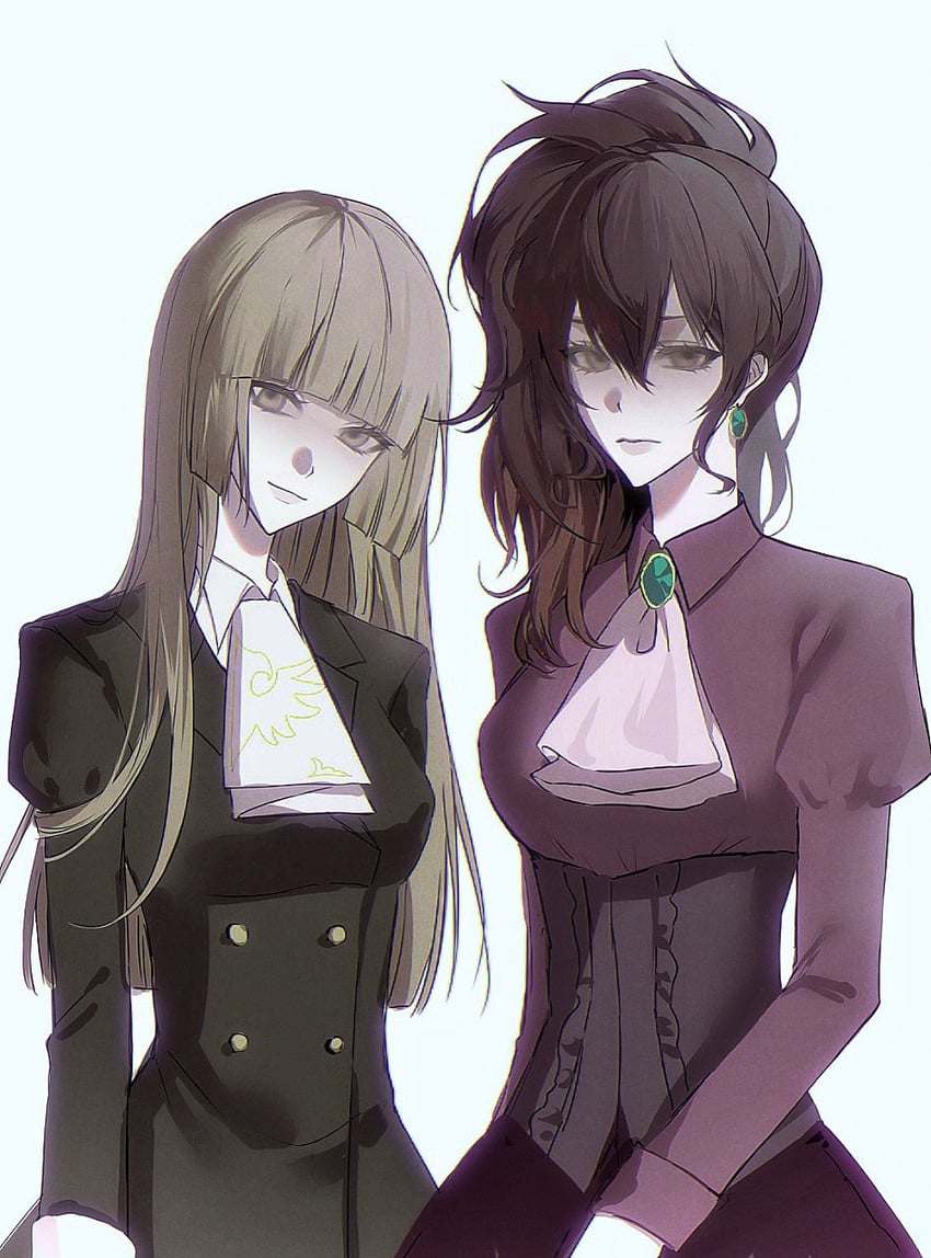 ushiromiya natsuhi and ushiromiya rosa (umineko no naku koro ni) drawn by hoshino_0712