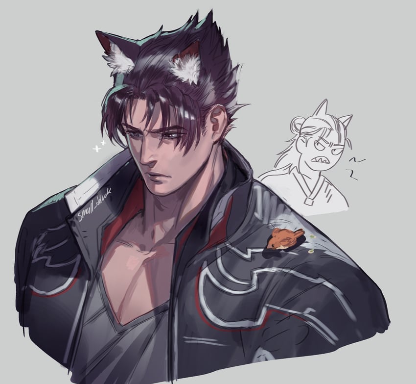 kazama jin and hwoarang (tekken and 1 more) drawn by small_dduck