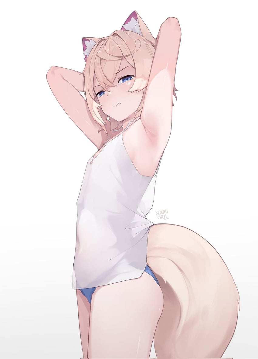 mococo abyssgard (hololive and 1 more) drawn by namiorii