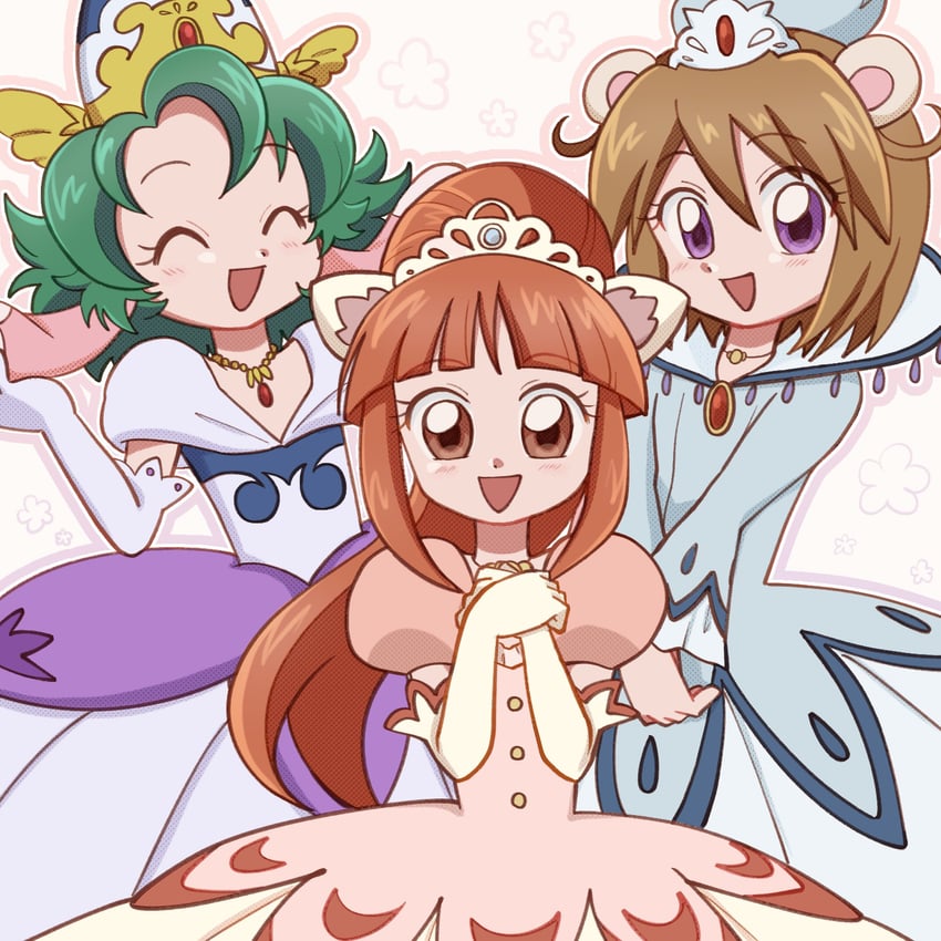 leonne, miruro, and sophie (fushigiboshi no futago hime) drawn by hinoki_(91011)