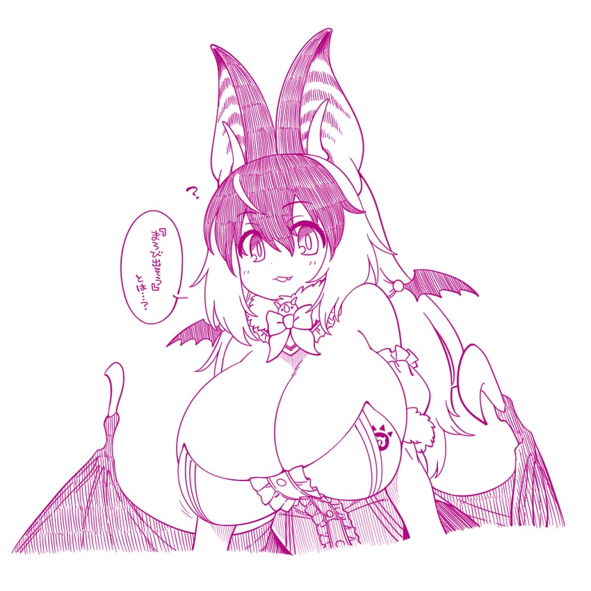 brown long-eared bat (kemono friends and 1 more) drawn by yoshida_hideyuki