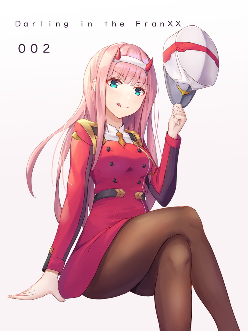 zero two (darling in the franxx) drawn by htt_(peaceskl)