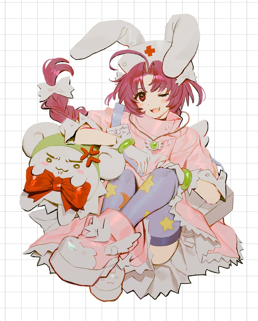 nakahara komugi and mugimaru (nurse witch komugi-chan) drawn by yatatashira